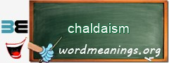 WordMeaning blackboard for chaldaism